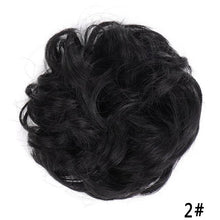 Load image into Gallery viewer, New Girl's Synthetic Chignon Red Pink Purple Blue Green Curly Messy Bun Kids Donut Roller Hair Bun Heat Resistant Fake Hair Wigs For Black Women Cosplay Wigs For Women

