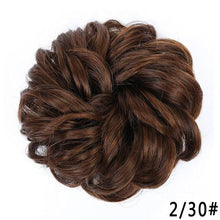 Load image into Gallery viewer, New Girl's Synthetic Chignon Red Pink Purple Blue Green Curly Messy Bun Kids Donut Roller Hair Bun Heat Resistant Fake Hair Wigs For Black Women Cosplay Wigs For Women
