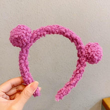 Load image into Gallery viewer, New Girls Cute Bear Ears Plush Simple Hairbands Kids Lovely Hair Ornament Headband Hair Hoops Children Fashion Gorgeous Hair Accessories For Women
