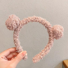 Load image into Gallery viewer, New Girls Cute Bear Ears Plush Simple Hairbands Kids Lovely Hair Ornament Headband Hair Hoops Children Fashion Gorgeous Hair Accessories For Women
