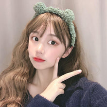 Load image into Gallery viewer, New Girls Cute Bear Ears Plush Simple Hairbands Kids Lovely Hair Ornament Headband Hair Hoops Children Fashion Gorgeous Hair Accessories For Women

