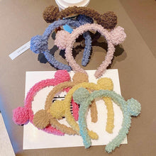 Load image into Gallery viewer, New Girls Cute Bear Ears Plush Simple Hairbands Kids Lovely Hair Ornament Headband Hair Hoops Children Fashion Gorgeous Hair Accessories For Women
