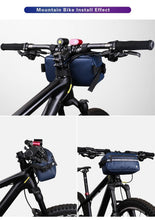 将图片加载到图库查看器，New Handlebar Bag Bicycle Bags Frame Pannier Bag Waterproof Multifunction Portable Shoulder Bag Bike Accessories Multifunction Bike Handlebar Bag Front Bicycle Frame Bag Waterproof Shoulder Bag Handbag Waist Bag
