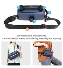 将图片加载到图库查看器，New Handlebar Bag Bicycle Bags Frame Pannier Bag Waterproof Multifunction Portable Shoulder Bag Bike Accessories Multifunction Bike Handlebar Bag Front Bicycle Frame Bag Waterproof Shoulder Bag Handbag Waist Bag

