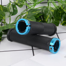 Load image into Gallery viewer, New Handlebar Cover Grips Rubber Soft Anti-Skid Cycling Bike Grips Mountain Road Bike Lock On Handle End Grips Handlebar Lockable Mountain Antiskid Shockproof Aluminum Alloy Locking Ring Comfy Soft TPR Rubber Handlebar
