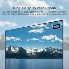Load image into Gallery viewer, New HDR Resolution DisplayPort 2.0 Cable 16K 10K 80Gbps16K DisplayPort 2.0 Cable 10ft Supports 16K@60Hz 0K@60Hz  8K@60Hz 4K@165Hz 4K@144Hz 80Gbps Dynamic HDR  Adapter For Video PC Laptop TV Monitor
