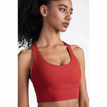 Load image into Gallery viewer, New High Quality Fabric Nylon Breathable Women Yoga Tops Bra Solid Color And Sports Wear Outdoor Exercise Clothes For Ladies
