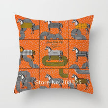 Load image into Gallery viewer, New Horse Cushion Cover Short Plus Luxury Horse Cotton Linen Decorative Pillowcase Cushion Decorative Pillows  Covers for Home Sofa Couch Car Bedrooms 45x45cm
