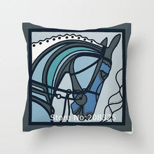 Load image into Gallery viewer, New Horse Cushion Cover Short Plus Luxury Horse Cotton Linen Decorative Pillowcase Cushion Decorative Pillows  Covers for Home Sofa Couch Car Bedrooms 45x45cm
