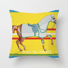 Load image into Gallery viewer, New Horse Cushion Cover Short Plus Luxury Horse Cotton Linen Decorative Pillowcase Cushion Decorative Pillows  Covers for Home Sofa Couch Car Bedrooms 45x45cm
