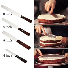 Load image into Gallery viewer, New Incredible 4/6/8/10 Inch Stainless Steel Cake Spatula Butter Cream Icing Frosting Knife Smoother Kitchen Pastry Cake Decoration Tools
