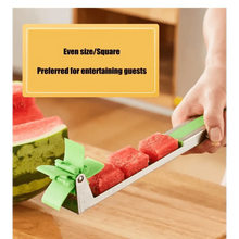 Load image into Gallery viewer, New Incredible Watermelon Cutter Multi Melon Knife Slicer Cutting Machine Stainless Steel Windmill Fruit Household Artifact Kitchen Tool
