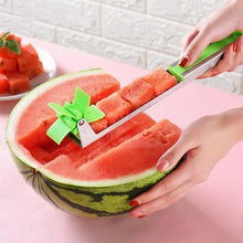 Load image into Gallery viewer, New Incredible Watermelon Cutter Multi Melon Knife Slicer Cutting Machine Stainless Steel Windmill Fruit Household Artifact Kitchen Tool
