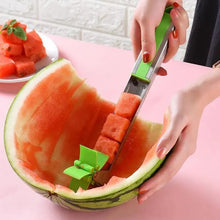 Load image into Gallery viewer, New Incredible Watermelon Cutter Multi Melon Knife Slicer Cutting Machine Stainless Steel Windmill Fruit Household Artifact Kitchen Tool
