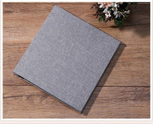 将图片加载到图库查看器，New Linen 16inch DIY Photo Album Lovers Birthday Gift Wedding Photos Baby Photo Album Scrapbook Paper Crafts Albums Refillable Notebook Photo Album
