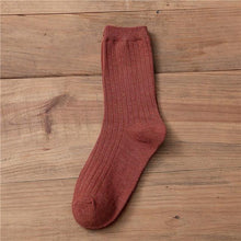 Load image into Gallery viewer, New Loose Solid Colors High School Girls Cute Socks Needles Knitting Cotton Scrunch Socks For Women
