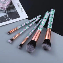 将图片加载到图库查看器，New Luxurious 12/8/5pcs Eye Lip Makeup Brushes Set Eyebrow Comb Eyelash Sponge Eyeshadow Silicone Face Mask Edge Control Brush Cosmetics
