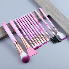 将图片加载到图库查看器，New Luxurious 12/8/5pcs Eye Lip Makeup Brushes Set Eyebrow Comb Eyelash Sponge Eyeshadow Silicone Face Mask Edge Control Brush Cosmetics
