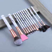 将图片加载到图库查看器，New Luxurious 12/8/5pcs Eye Lip Makeup Brushes Set Eyebrow Comb Eyelash Sponge Eyeshadow Silicone Face Mask Edge Control Brush Cosmetics
