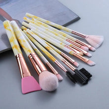 将图片加载到图库查看器，New Luxurious 12/8/5pcs Eye Lip Makeup Brushes Set Eyebrow Comb Eyelash Sponge Eyeshadow Silicone Face Mask Edge Control Brush Cosmetics
