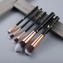 将图片加载到图库查看器，New Luxurious 12/8/5pcs Eye Lip Makeup Brushes Set Eyebrow Comb Eyelash Sponge Eyeshadow Silicone Face Mask Edge Control Brush Cosmetics
