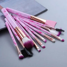 将图片加载到图库查看器，New Luxurious 12/8/5pcs Eye Lip Makeup Brushes Set Eyebrow Comb Eyelash Sponge Eyeshadow Silicone Face Mask Edge Control Brush Cosmetics
