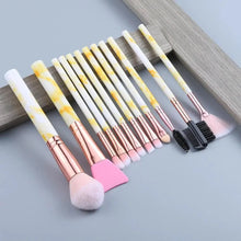 将图片加载到图库查看器，New Luxurious 12/8/5pcs Eye Lip Makeup Brushes Set Eyebrow Comb Eyelash Sponge Eyeshadow Silicone Face Mask Edge Control Brush Cosmetics
