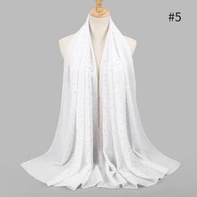 Load image into Gallery viewer, New Luxurious Gold Chiffon Head Scarf Solid Soft Long Muslim Scarves For Women Hijab Musulman Female Shawl and Wrap
