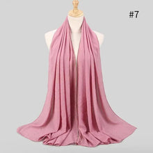Load image into Gallery viewer, New Luxurious Gold Chiffon Head Scarf Solid Soft Long Muslim Scarves For Women Hijab Musulman Female Shawl and Wrap
