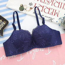 Load image into Gallery viewer, New Luxurious Lace Floral Wireless Bras For Women Front Closure Bras Plus Size Bralette Comfortable  Adjusted Push Up Bra
