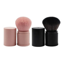 将图片加载到图库查看器，New Luxury Convenient And Retractable Makeup Brush One Large Powder Blush Brush With Lid Full Set Of Beauty Tools Convenient
