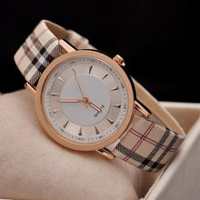 Load image into Gallery viewer, New Luxury Fashion Quartz Ladies Watch Plaid Clock Rose Gold Dial Dress Casual Wristwatch Analog Quartz Watches For Women Fashion Casual Wrist Watch Elegant Dress Watch For Womens

