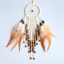 Load image into Gallery viewer, New Luxury Original Silver Gray Dream Catcher 2 Ring Feather Hanging Art Gifts To Bestie Friends Creative Valentine's Day Gifts
