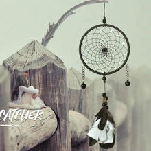 Load image into Gallery viewer, New Luxury Original Silver Gray Dream Catcher 2 Ring Feather Hanging Art Gifts To Bestie Friends Creative Valentine's Day Gifts
