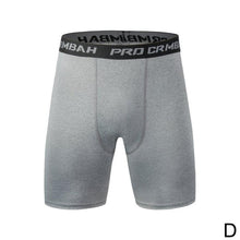 将图片加载到图库查看器，New Male Fitness Quick-Drying Tight Shorts Elastic Compression Leggings Training Pants Men Running Shorts Comfort Black Gray Mens Running Compression Pants Workout Cool Quick Dry Sports Shorts for Running Athletic Underwear
