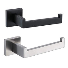 Load image into Gallery viewer, New  Matte Black Toilet Paper Holder Wall Mount Tissue Roll Hanger 304 Stainless Steel Bathroom Accessories Toilet Paper Holder Tissue Roll Holder Hanger Stainless Steel Matte Black Bathroom Lavatory Hardware Wall Mount 14.5cm
