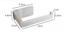 Load image into Gallery viewer, New  Matte Black Toilet Paper Holder Wall Mount Tissue Roll Hanger 304 Stainless Steel Bathroom Accessories Toilet Paper Holder Tissue Roll Holder Hanger Stainless Steel Matte Black Bathroom Lavatory Hardware Wall Mount 14.5cm
