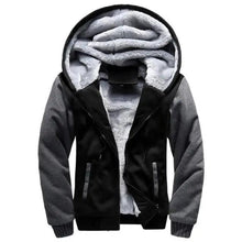 Load image into Gallery viewer, New Men Hoodies Winter Thick Warm Fleece Men Hoodies Coat Sportwear Male Streetwear Men Winter Warm Fleece Sweater Jacket Thick Padded Coat Hoodie
