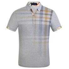 Load image into Gallery viewer, New Men's Polo Shirt Men Soft Cotton Short Sleeve Shirt Nice Plus Size Modern Polo Shirt for Men Short Sleeve Slim Fit Summer Thin Shirt Men Polo Shirt Plaid Clothing
