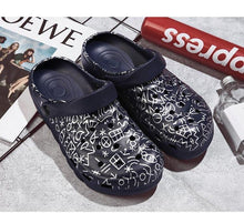 将图片加载到图库查看器，New Men Sandals Shoes Summer Beach Garden Flat Cool Slippers Arch Support Clogs Garden Shoes Slip-On Outdoor Beach Pool Shower Summer Sandals Slippers
