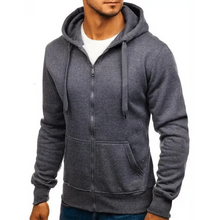 Load image into Gallery viewer, New Mens Casual Hoodies Sweatshirts Male Hooded Long Sleeve Solid Hoodie Pullover Sweater Sports Sweatshirt Hoodie for Men Black Green Solid Color Hooded Outerwear Tops
