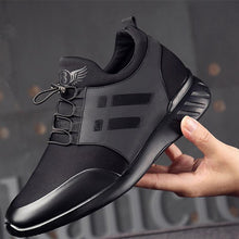 Load image into Gallery viewer, New Mens Casual Leather Lace Up Sneakers Solid Color Breathable Business Mens Fashion Leather Dress Sneakers Flexible Business Casual Non-Slip Shoes For Men
