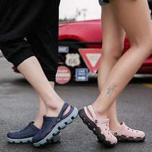 Load image into Gallery viewer, New Mens Summer Slippers Beach Sandals Jelly Shoes Men Outdoor Sandals Hollow Clogs Adjustable Garden Slippers House Shoes Durable Lightweight Beach Clogs
