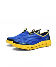 Load image into Gallery viewer, New Mesh Mens Aqua Shoes Outdoor Breathable Quick Dry Water Sneakers Light Anti-Skid Sport Footwear Comfortable Mesh Work Shoes Beach Swim Surf Shoes Water Shoes
