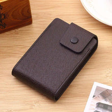 将图片加载到图库查看器，New Modern Fashion Unisex Business Leather Wallet Cool ID Credit Card Holder Name Cards Case Pocket Organizer Bag Multiple Card Slots Wallet Clip Very Light Wearable Clip
