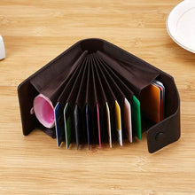 将图片加载到图库查看器，New Modern Fashion Unisex Business Leather Wallet Cool ID Credit Card Holder Name Cards Case Pocket Organizer Bag Multiple Card Slots Wallet Clip Very Light Wearable Clip
