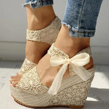 Load image into Gallery viewer, New Modern Women Wood High Heels Sandals Elegant Stylish Design Summer Womens Shoes

