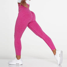 将图片加载到图库查看器，New Pink Seamless Leggings Women Workout Gym Clothing Push Up Legging Lifting Leggings For Women Seamless Workout Leggings High Waist Yoga Pants Sport Women Fitness Active Wear
