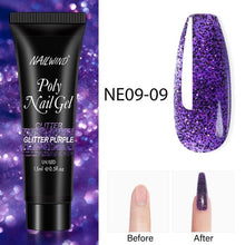 Load image into Gallery viewer, New Poly Nail Polish Gel Extension Glitter Gel Nails Manicure Design UV Reflective Diamond Shine
