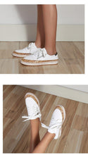 将图片加载到图库查看器，New Popular Womens Shoes Colorful Beautiful Flower Printing Shoes Lace-up Flat Women's Casual Womens Sneakers High-Quality Women's White Sports Casual Couple Shoes Summer Trainers Walking Sneakers
